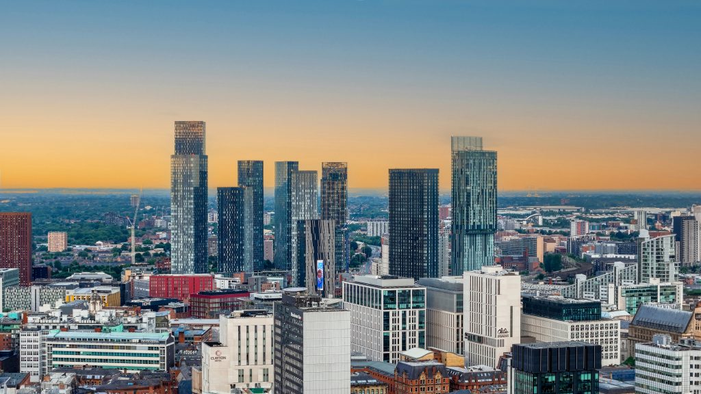 Manchester city skyline — the UK's standout property investment city in 2026
